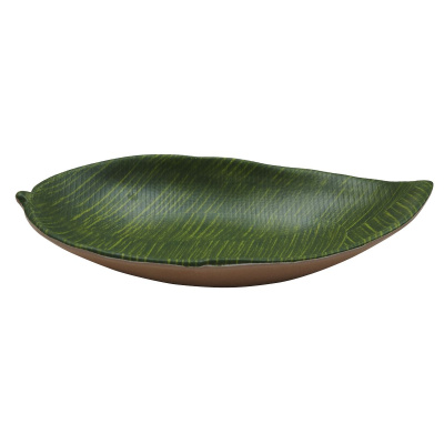 Блюдо,поднос меламиновый 31.5*19*5см  P.L. Green Banana Leaf
