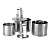 Набор кондитерских колец P.L. Proff Cuisine 3 шт + пресс (75*80 мм/ 65*80 мм/ 89*50 мм), P.L. Proff
