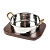 Сковородка Hammered на деревянной подставке, d 14 см, нержавейка, P.L. Proff Cuisine