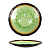 Тарелка d=30 см,каменная керамика,цвет"Green",серия "Tokyo-Stockholm"  P.L.