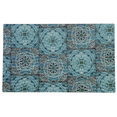 Блюдо,поднос GN 1/1 меламиновый 53*32.5см, Damask Blue,  P.L.