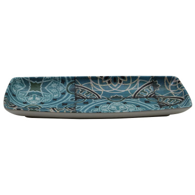 Блюдо,поднос меламиновый 29.4*14.1*2.7 см,Damask Blue,  P.L.