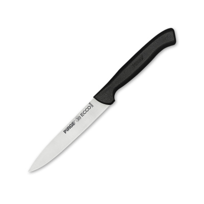Нож поварской 12 см,черная ручка Pirge
