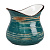 Соусник/молочник серия Texture Dark Green Lines 7,4*4,8 см, h 6,5 см, 100 мл, P.L. Proff Cuisine