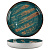 Тарелка с бортом Texture Dark Green Lines d 19,5*2,6 см, P.L. Proff Cuisine