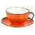 Чашка с блюдцем Fusion Orange Sky 375 мл, P.L. Proff Cuisine