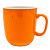 Кружка Barista (Бариста) 360 мл, оранжевый цвет, P.L. Proff Cuisine (кор= 48 шт)